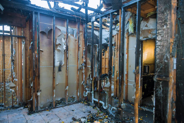 Professional Fire Damage Removal technician working in Eastport, ME